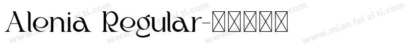Alenia Regular字体转换